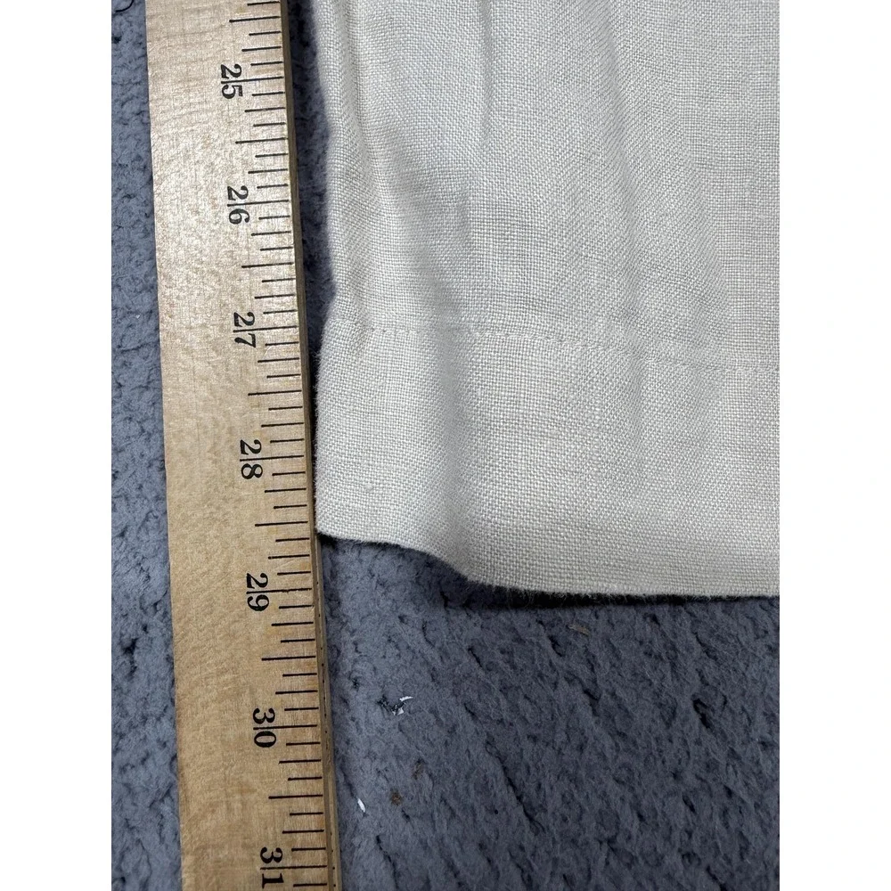Jos A Bank Linen Dress Pants Mens 40x29 White Pleated Classic Fit Summer Wedding