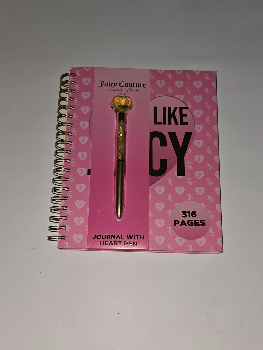 Juicy Couture Pink Journal with Pen