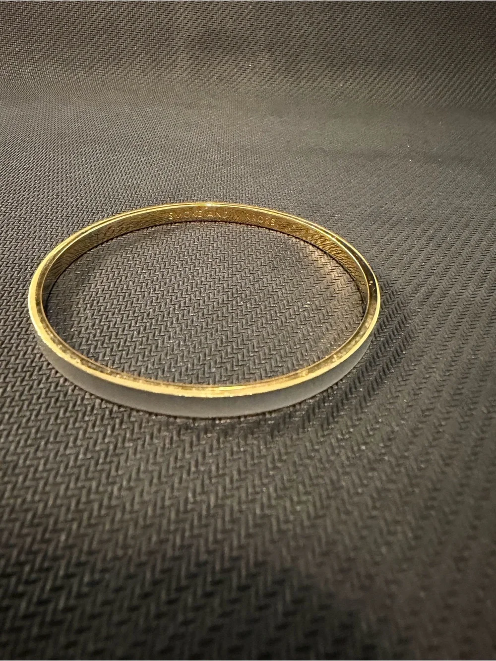 Kate Spade Gold-Tone Slim Bangle Bracelet - Women's Jewelry