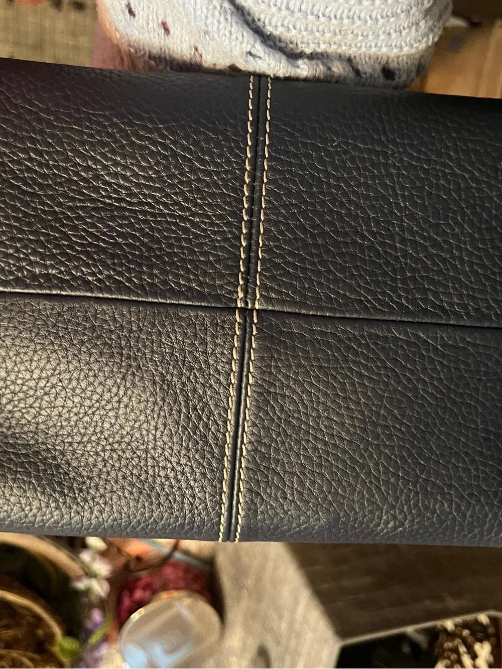 Dooney & Bourke navy pebbled