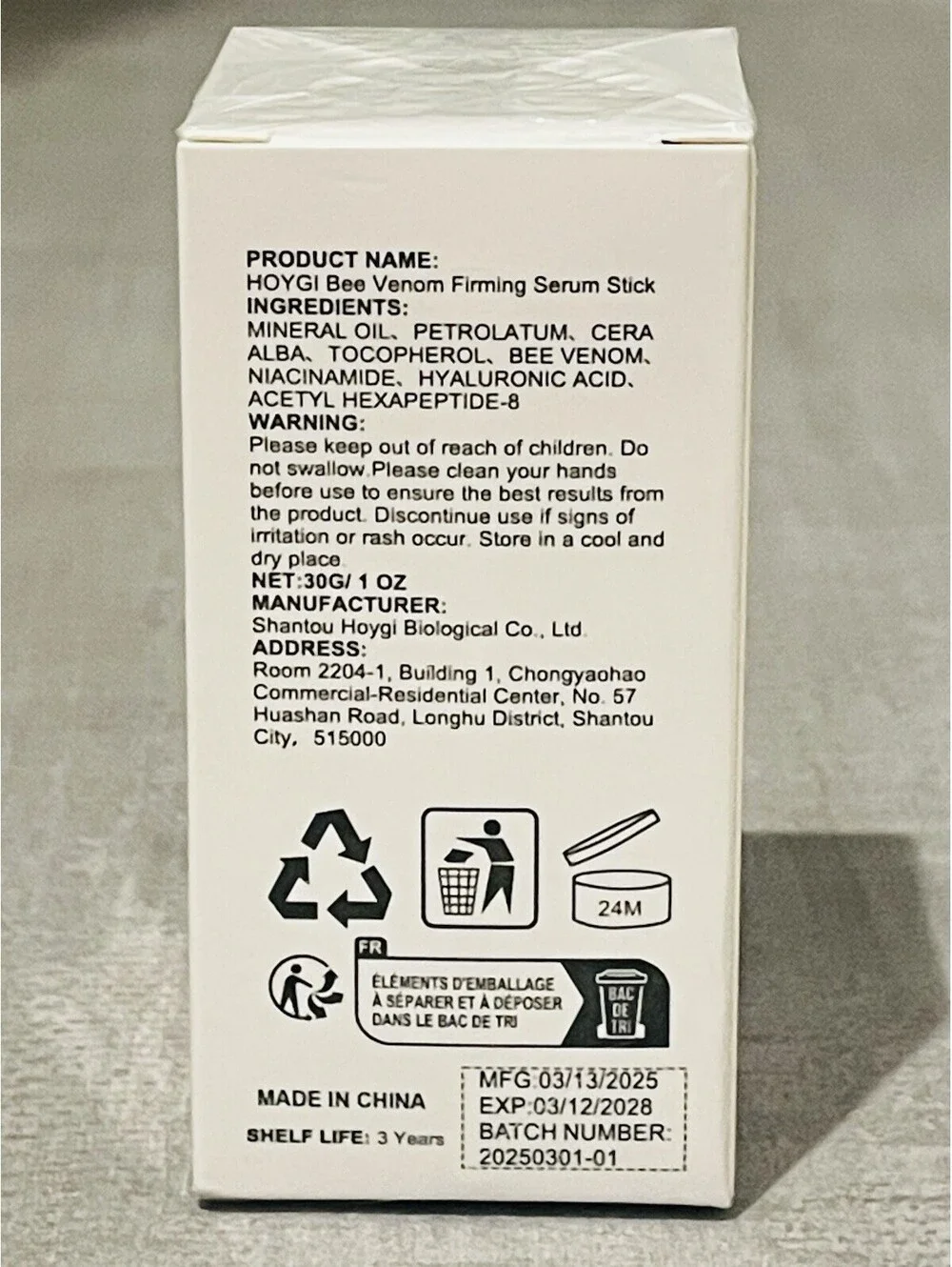 N/A bee venom
