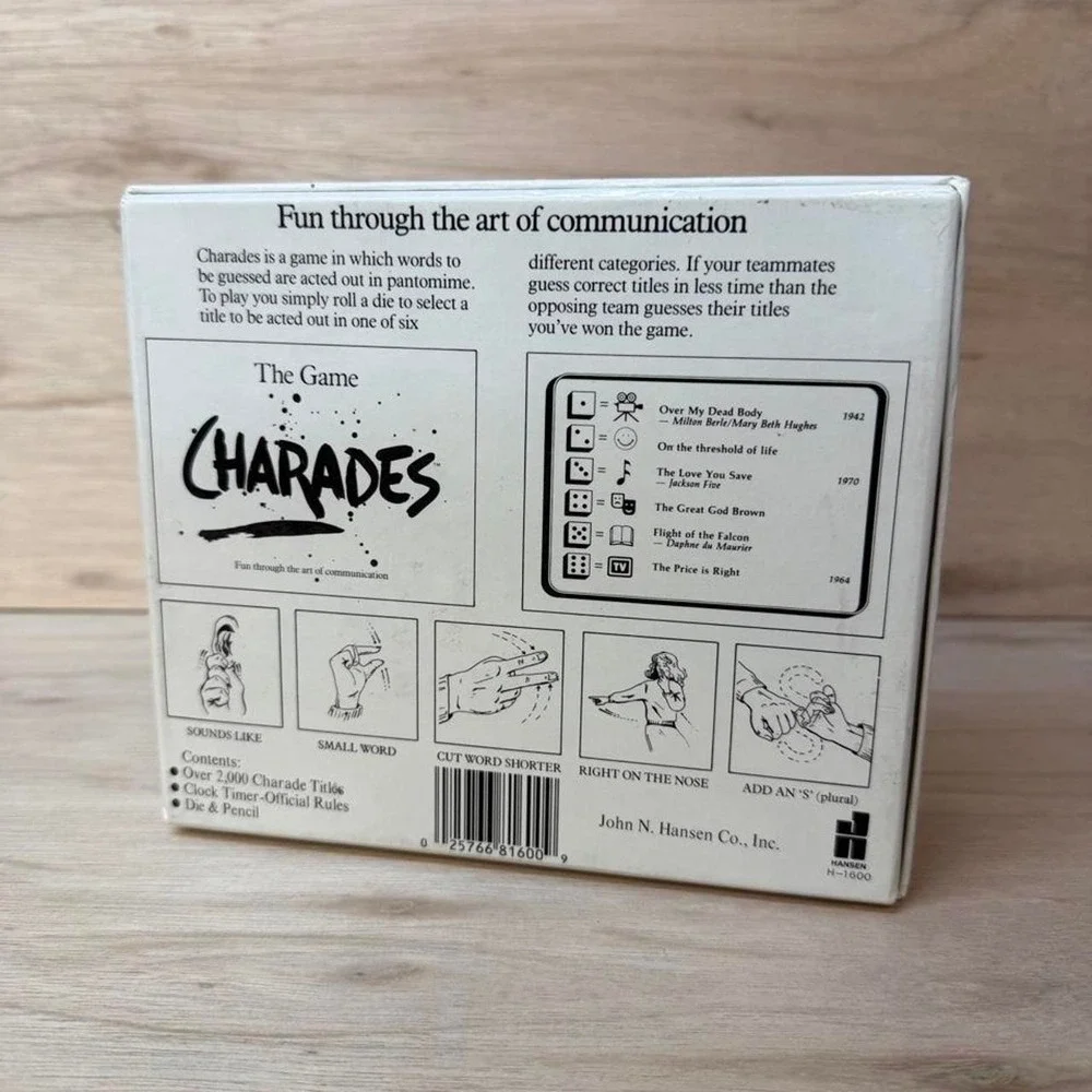 N/A charades game