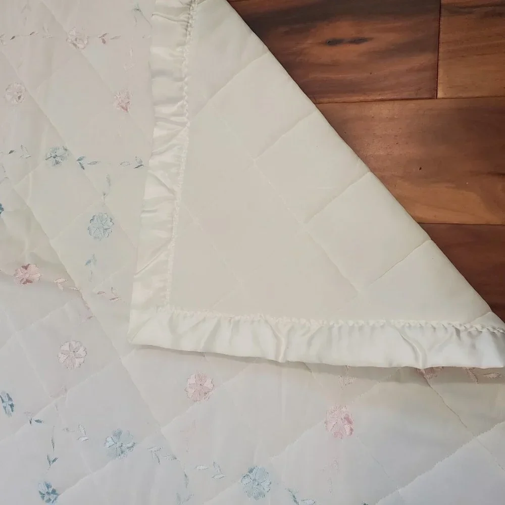 Vintage white quilted