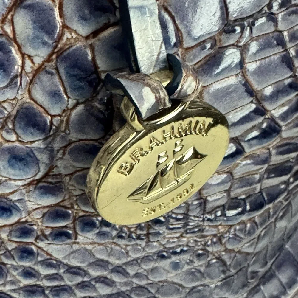 Brahmin hardware embossed