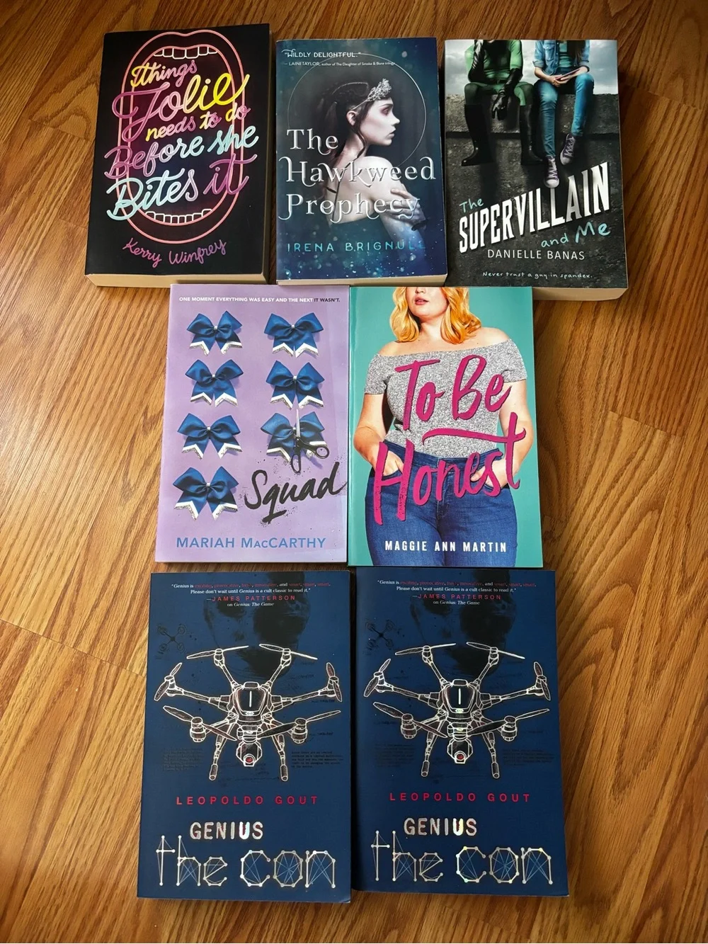 Bundle of 7 books assorted blue
