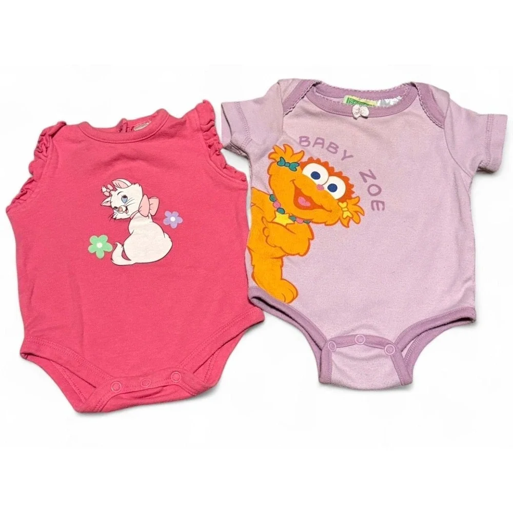 Vintage Sesame Street Disney bodysuits
