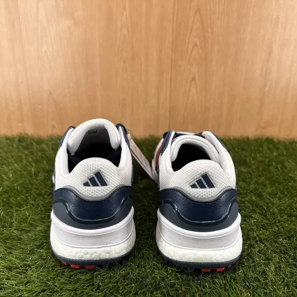 adidas SW 5540 Spikeless Golf White Pure Ruby Collegiate Navy JH6269 Mens Sz 9.5