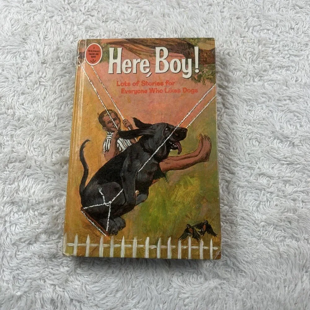 1966 Here Boy! Lots of Stories for‎ Everyone Who Likes Dogs Whitman HC Good