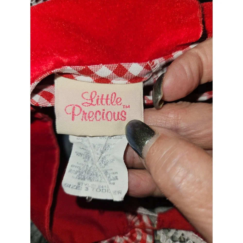 Little Precious gingham white