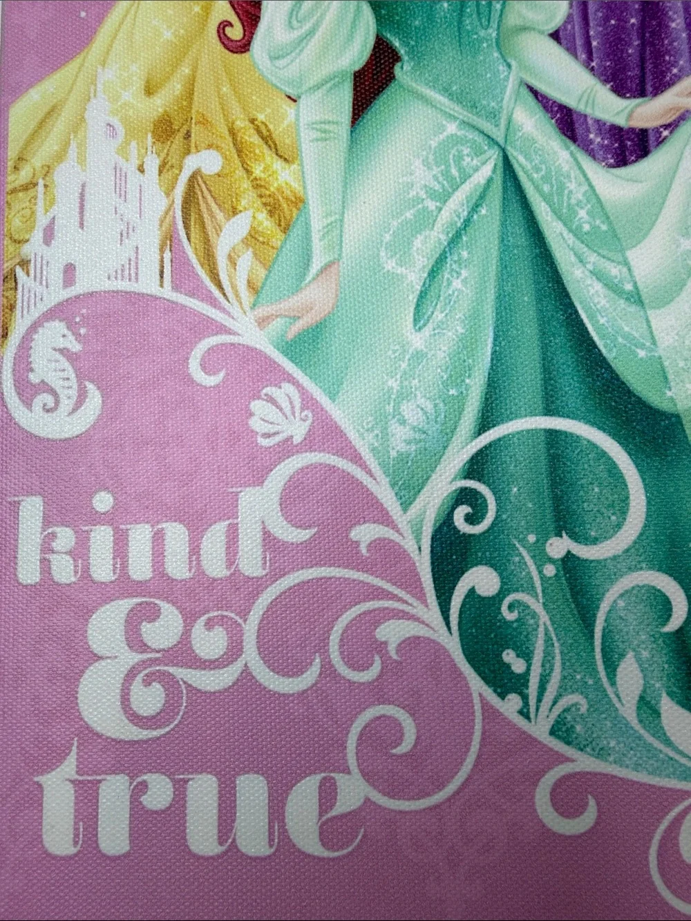 Disney Princess Belle Ariel Rapunzel Wall Canvas – Kind & True