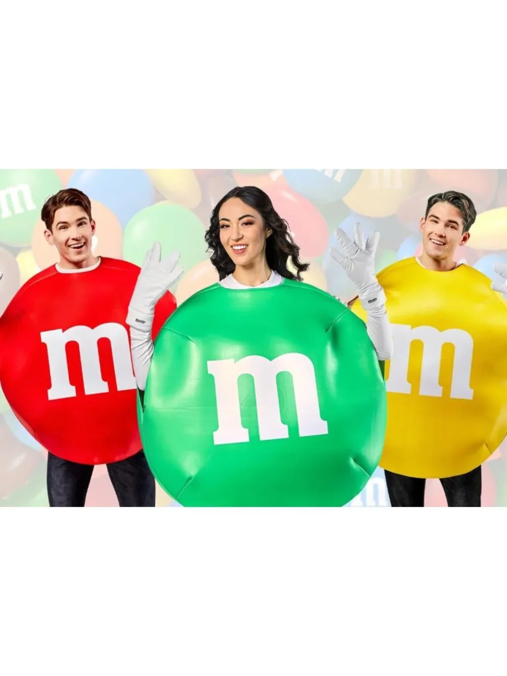 Adult M&M Foam Tabard Costume - Fun Halloween Outfit, Colorful Party Wear