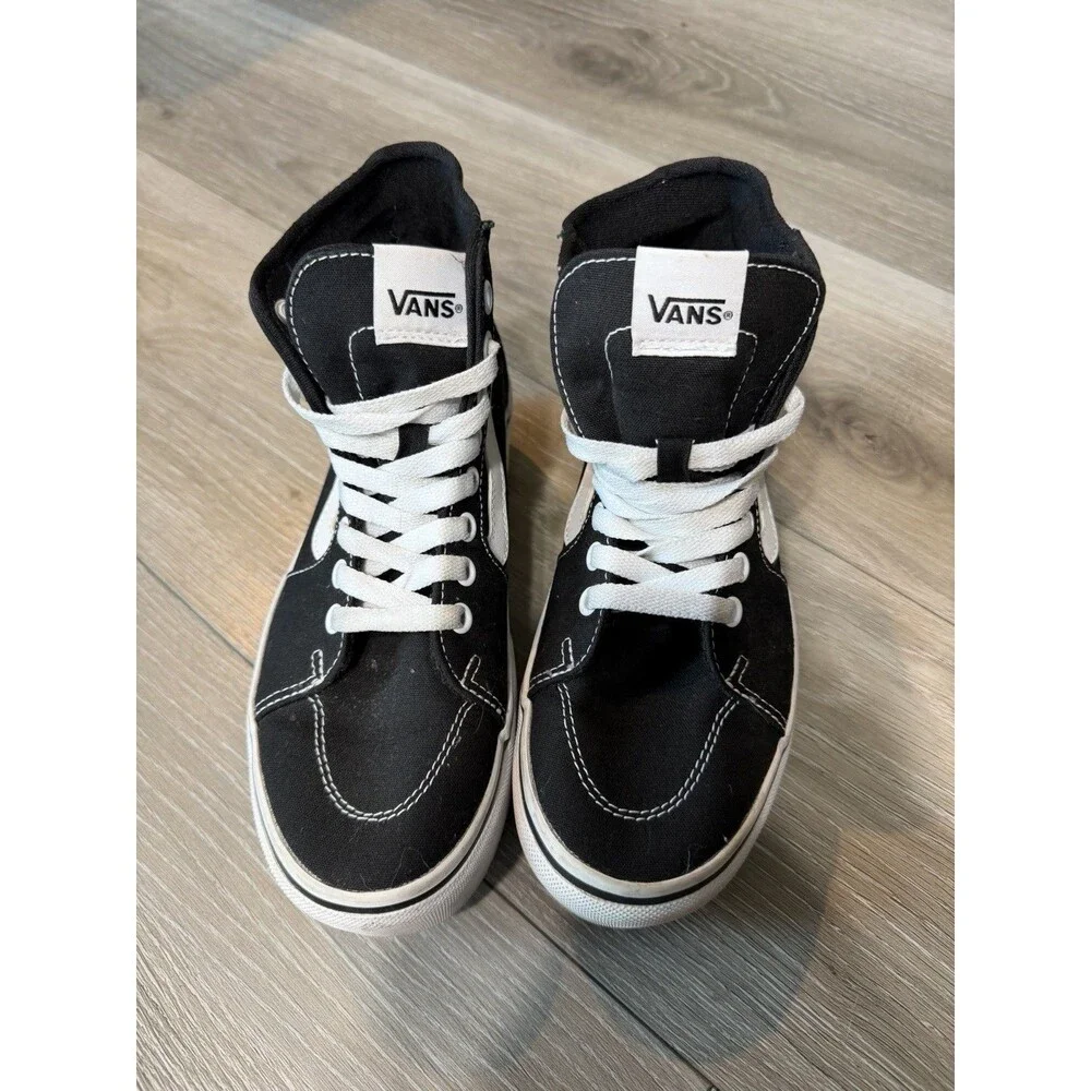 Vans Black White High Top Women's Size 6.5 Shoes