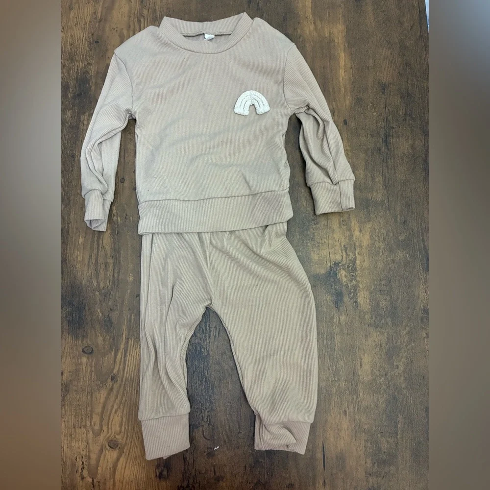 Baby Two Piece Matching Rainbow Outfit