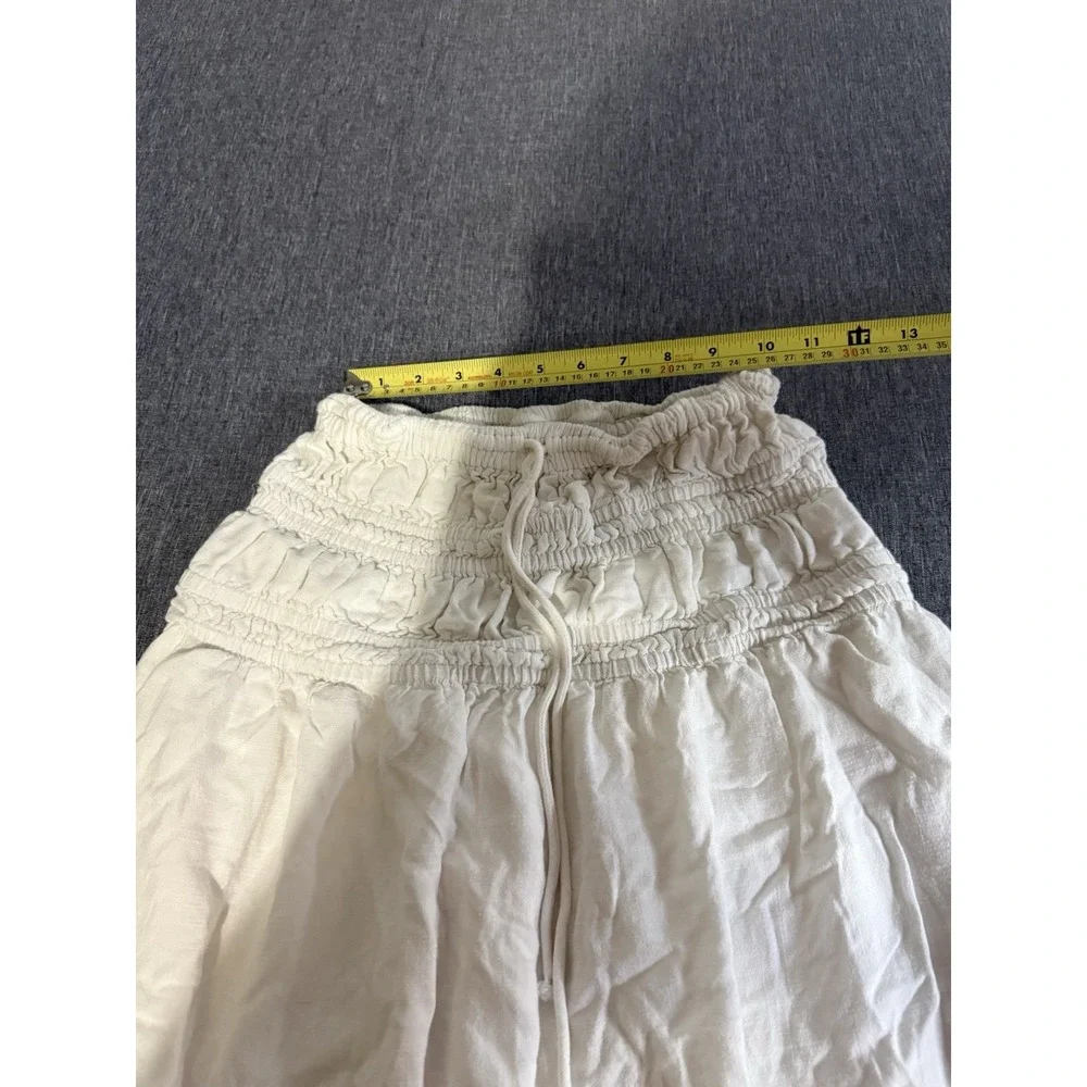 Future Collective White Eyelet Embroidered Maxi Skirt Womens Sz XS Boho Cottage