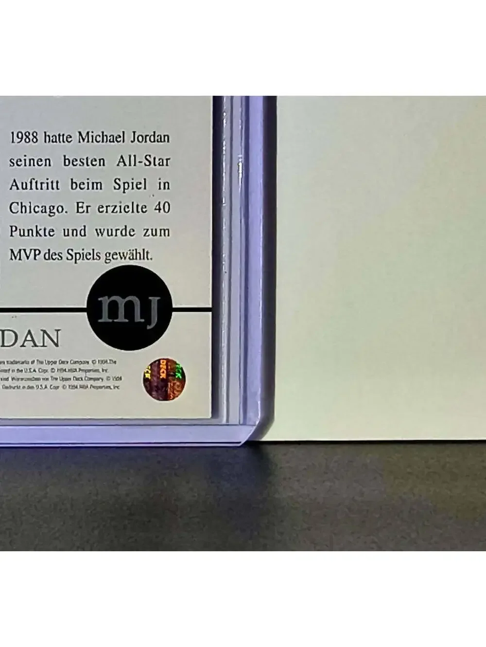 Michael Jordan 1994-95 Upper Deck Rare Air MJ Decade of Dominance #J4 Card Bulls