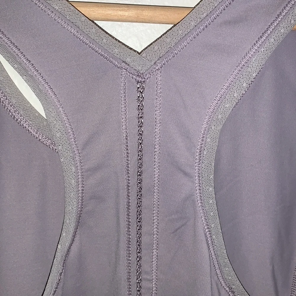 Lululemon Tank Top Embodiment Lavender Racerback Scoop Neck Size 4