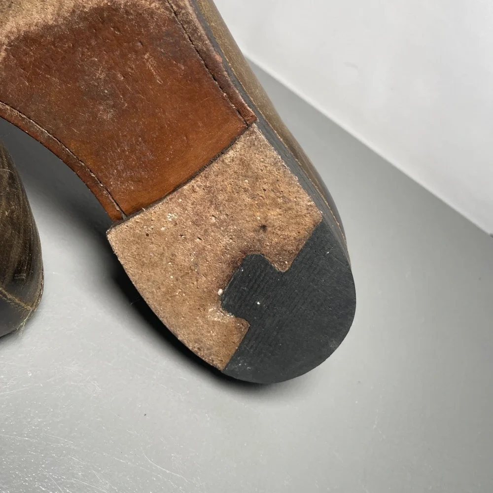 Frye distressed oiled