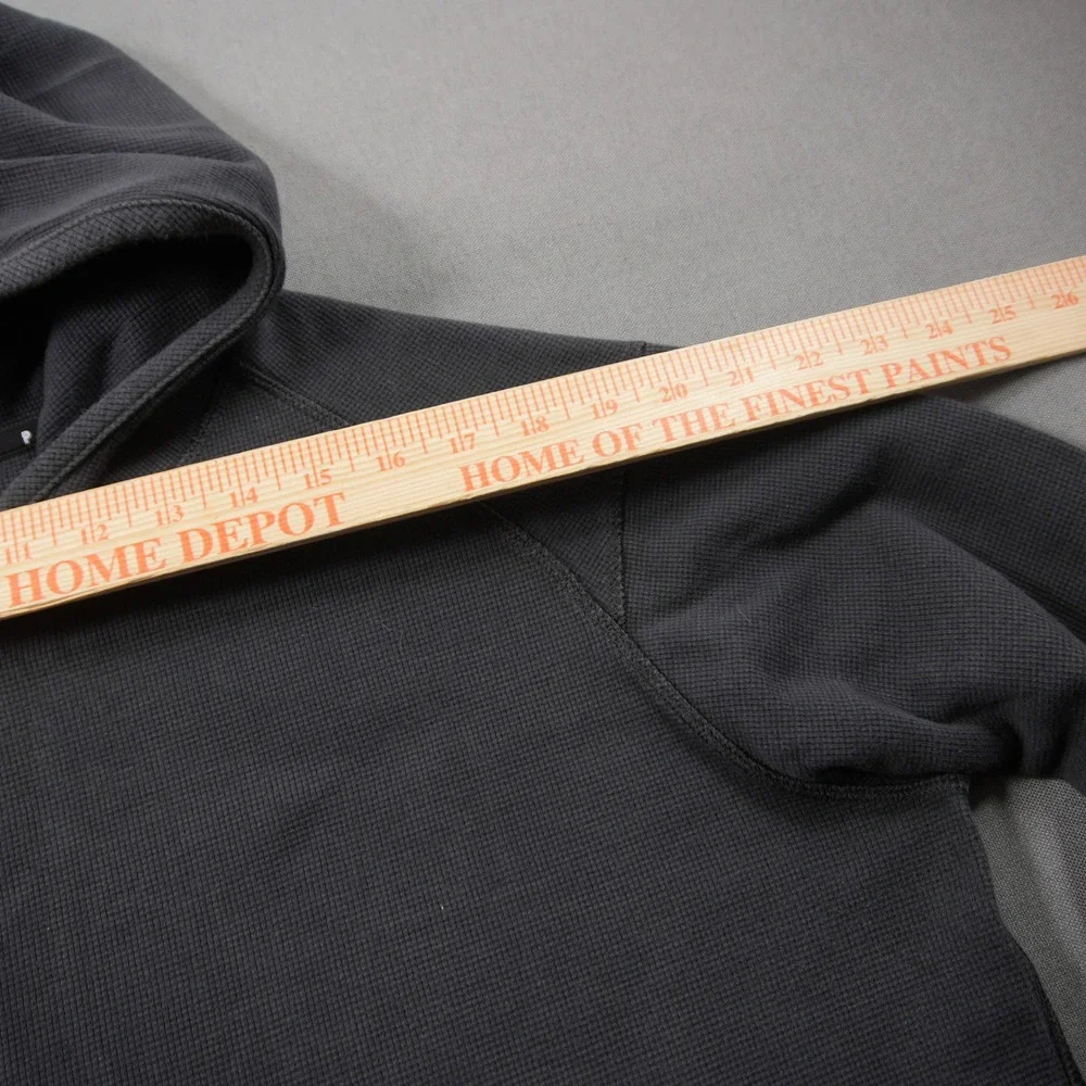 Public Rec Waffle Knit Raglan XL Men Hoodie Thermal Black Gym Essential Pullover