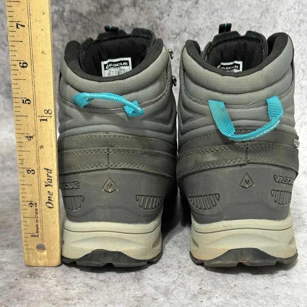 Vasque Breeze AT Hiking Boots Kids 6 Grey Magnet Baltic Waterproof Trail Shoes
