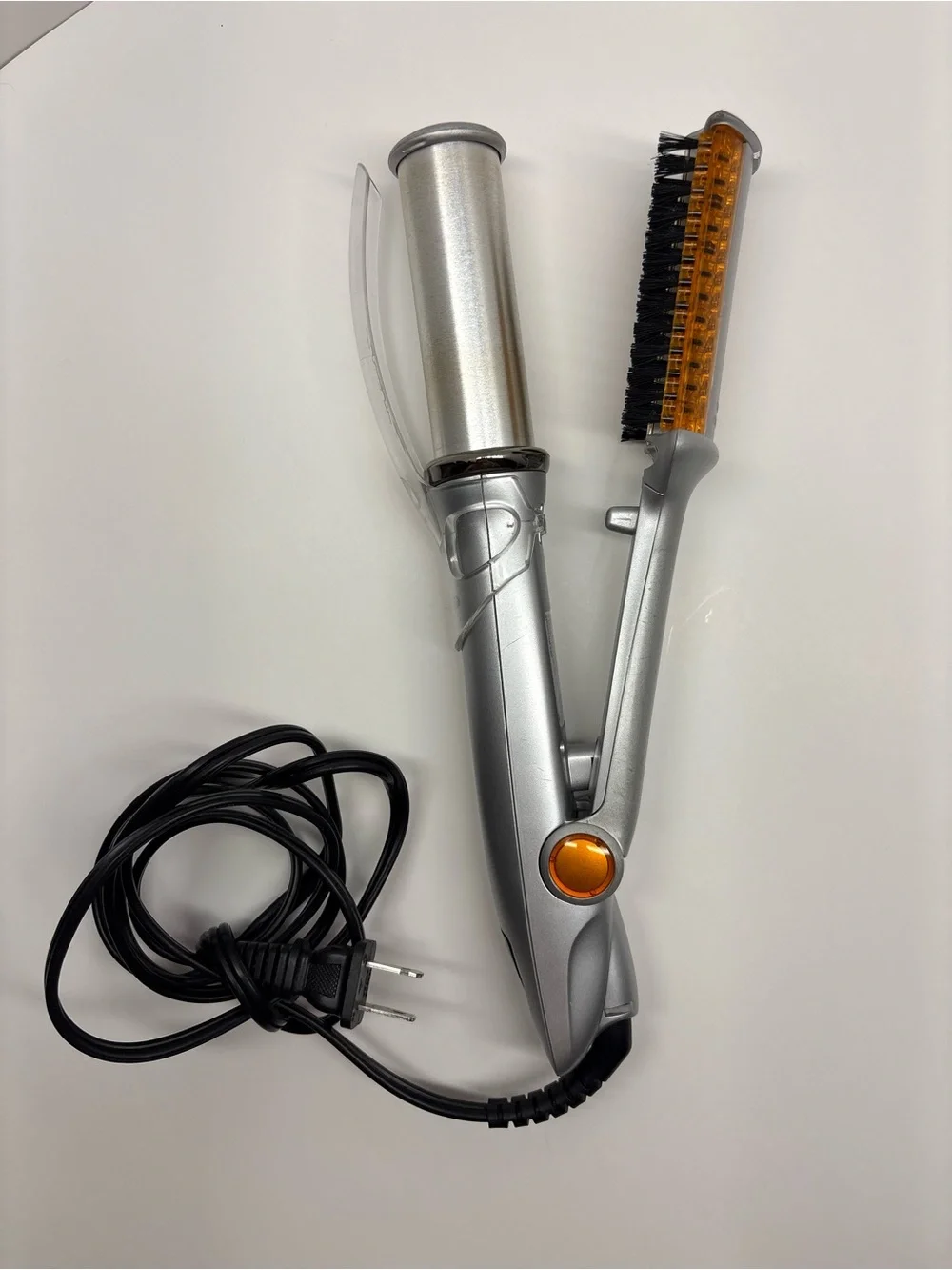 Instyler Rotating Flat Iron Hair Straightener Orange