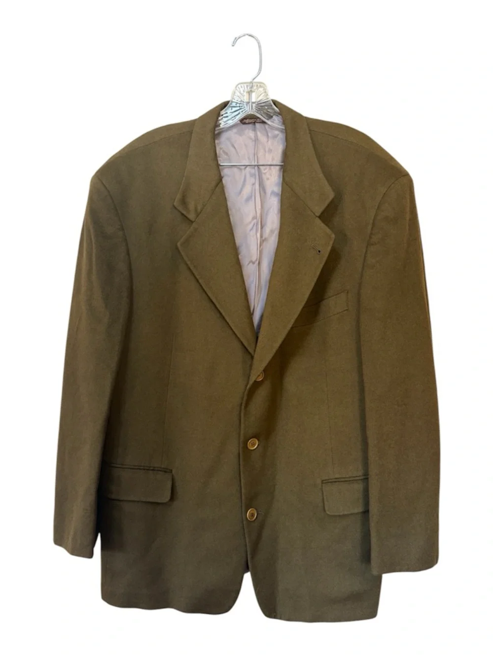 Vintage Hugo Boss Olive Blazer Mens L XL Grandpa Core Sport Coat