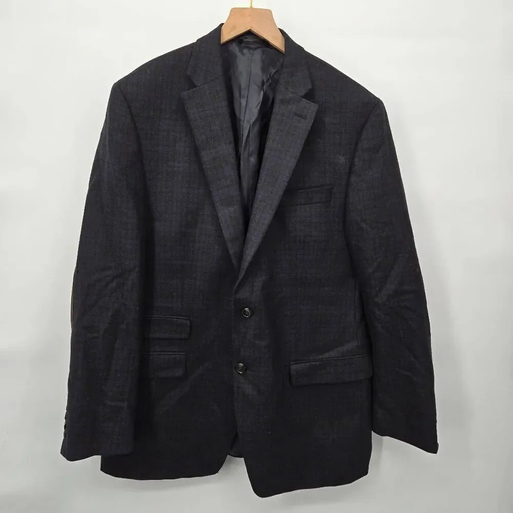 Lauren Ralph Lauren Plaid Blazer Sport Coat 42R Elbow Patches