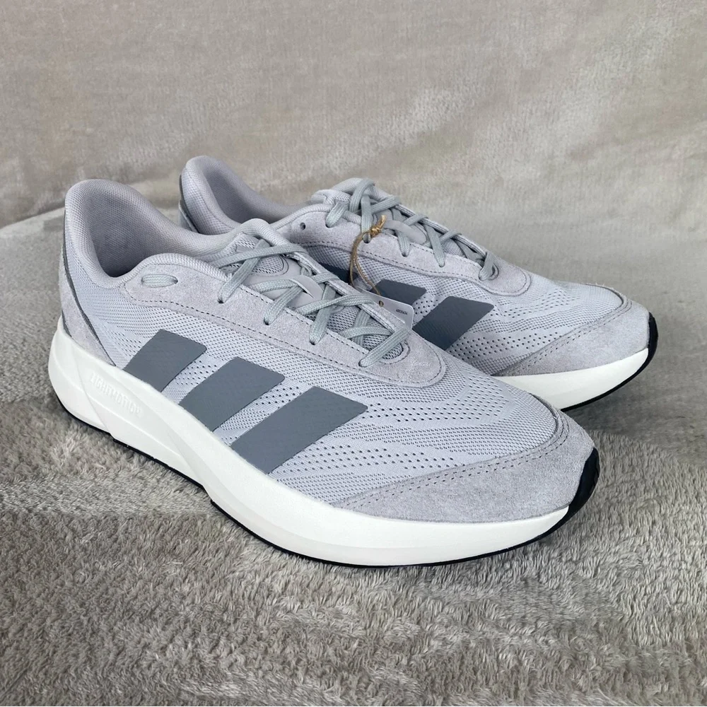 Adidas Lightshift Running Shoes Mens Size 13 Gray Mesh Sneakers JH9313‎ NEW