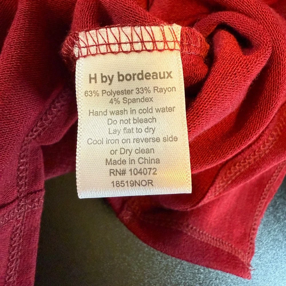 H by bordeaux chic crimson