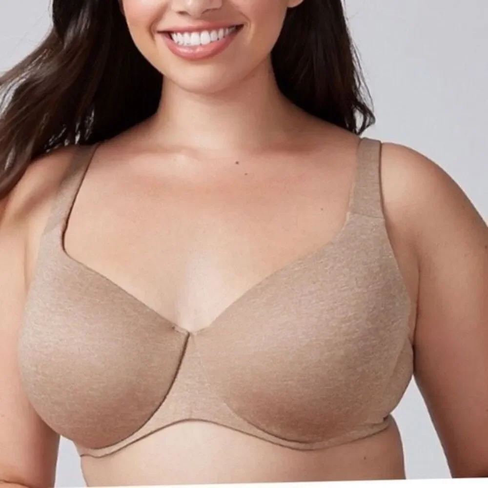 Cacique Women's‎ Unlined Full Coverage Underwired Bra Beige Size 50DDD