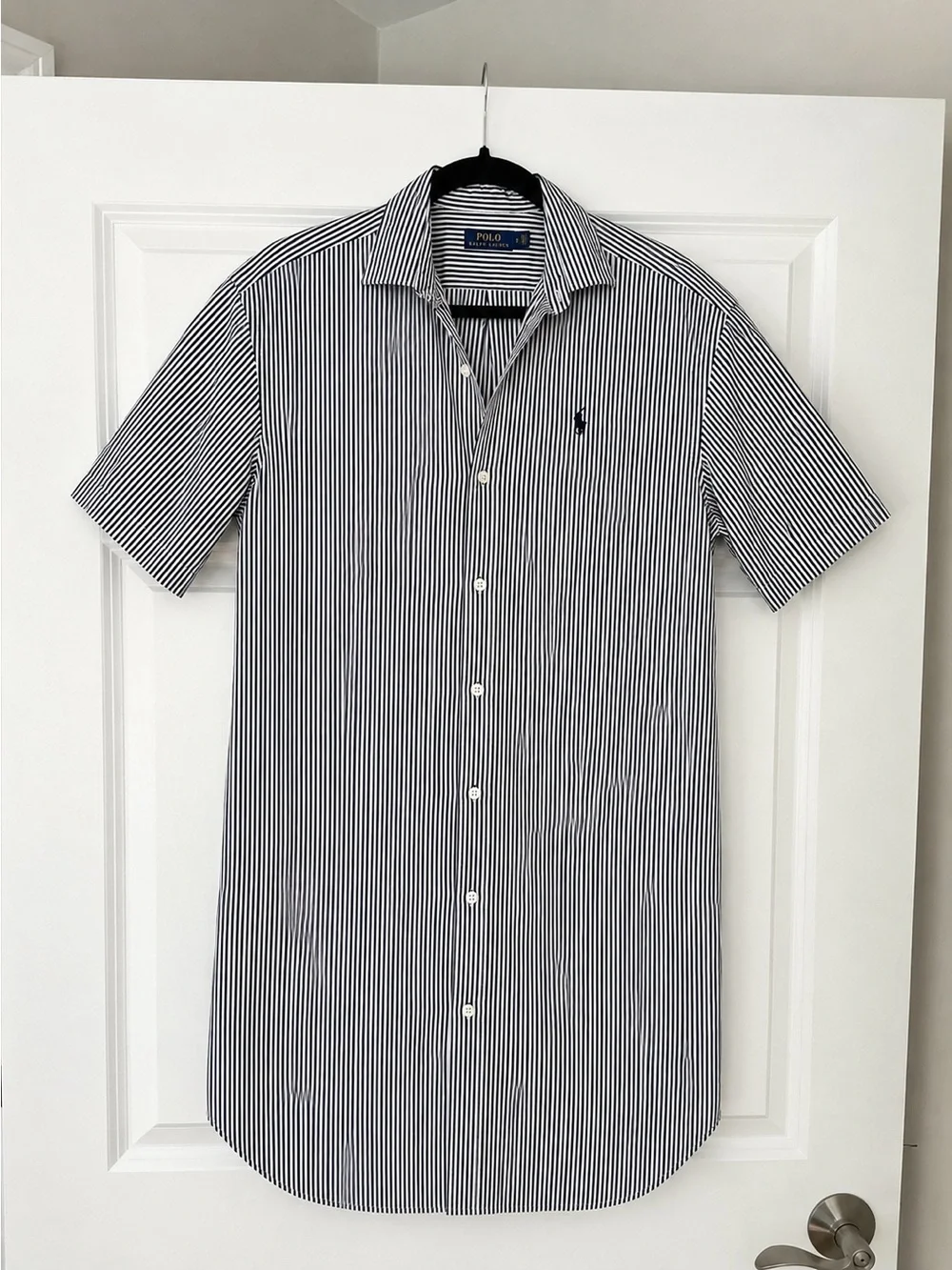 Polo Ralph‎ Lauren shirt dress, black and white, size 4