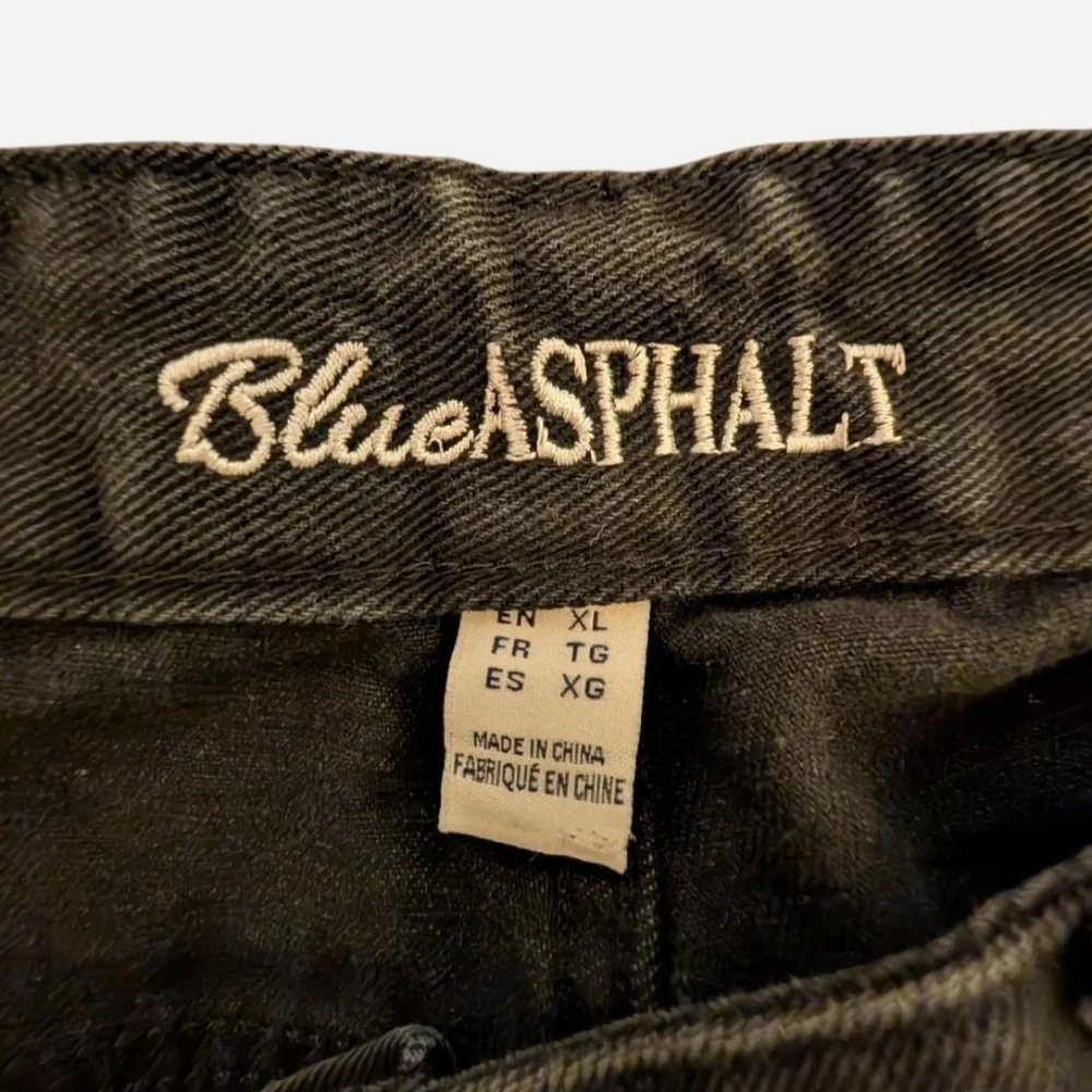 Blue Asphalt bold rhinestone