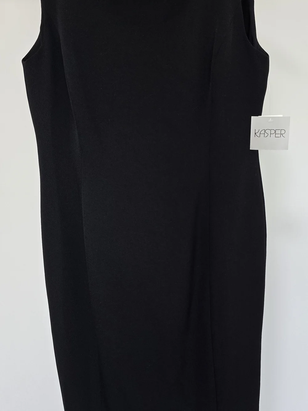 Kasper Black Sleeveless Sheath Dress with Tag