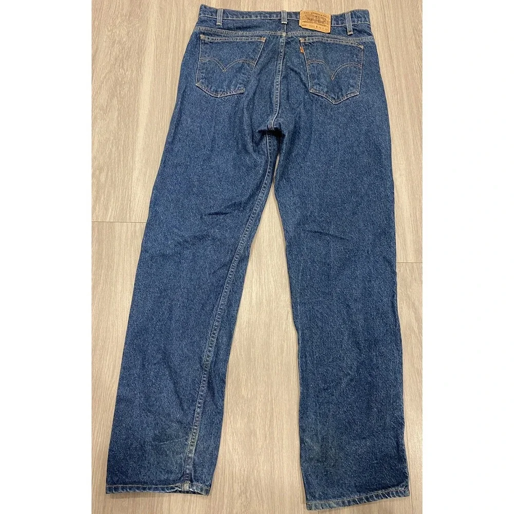 Vintage‎ Levis 505 Jeans Mens 36x32 Straight Leg Orange Tab Regular Fit Cotton