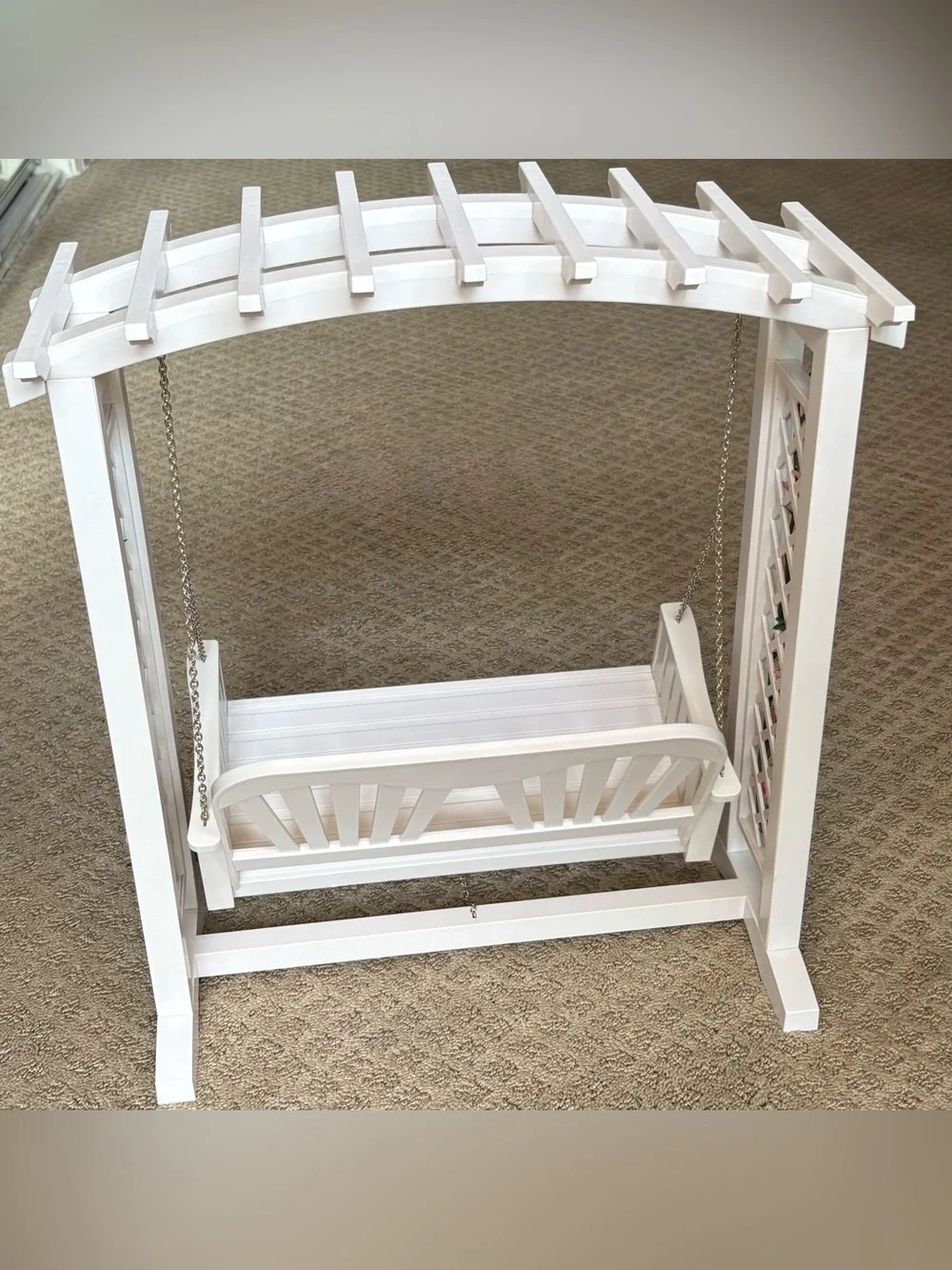 American Girl trellis swing