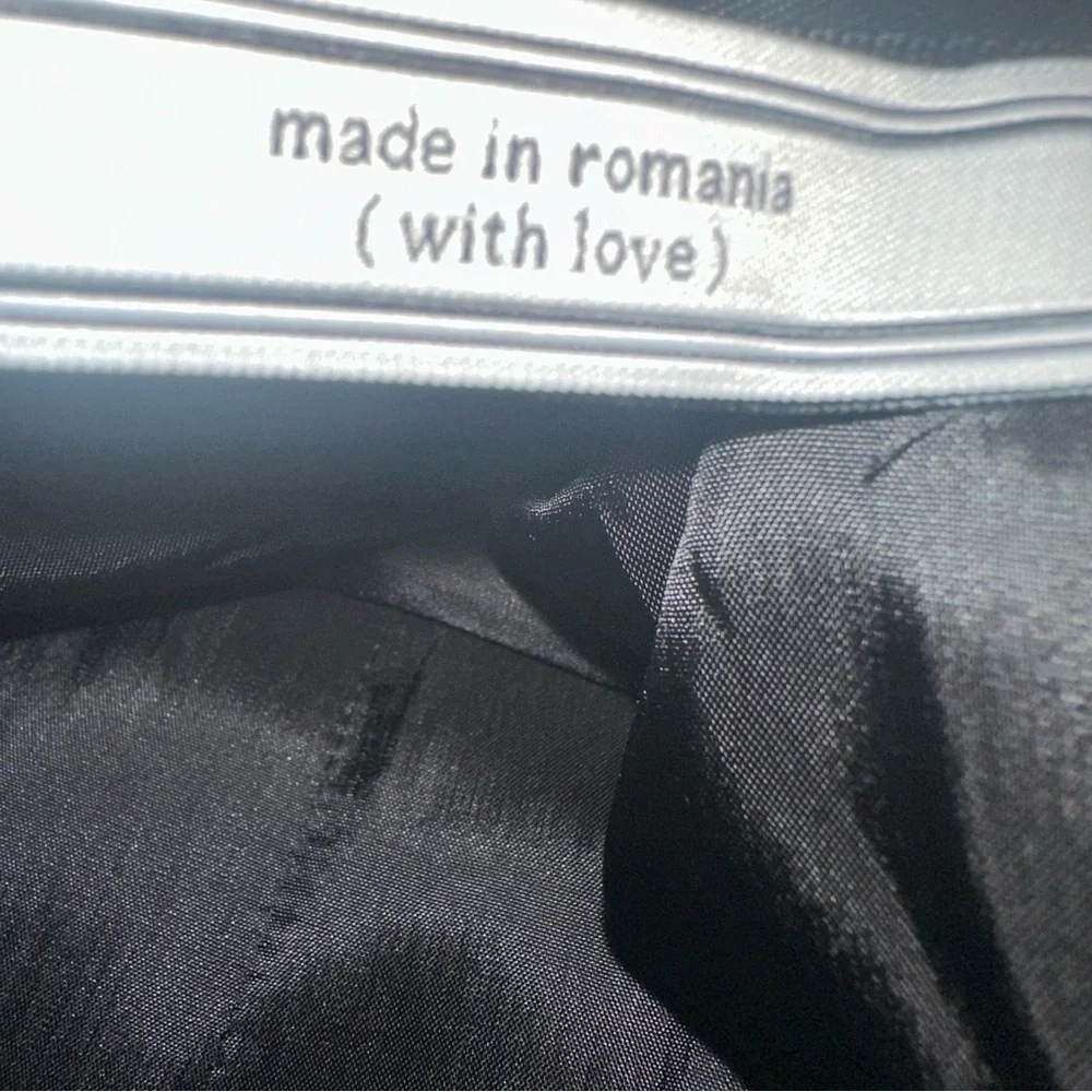 AMI Alexandre Mattiussi Black Wool Crepe Maxi Spaghetti Strap FR 40/US 8 pockets