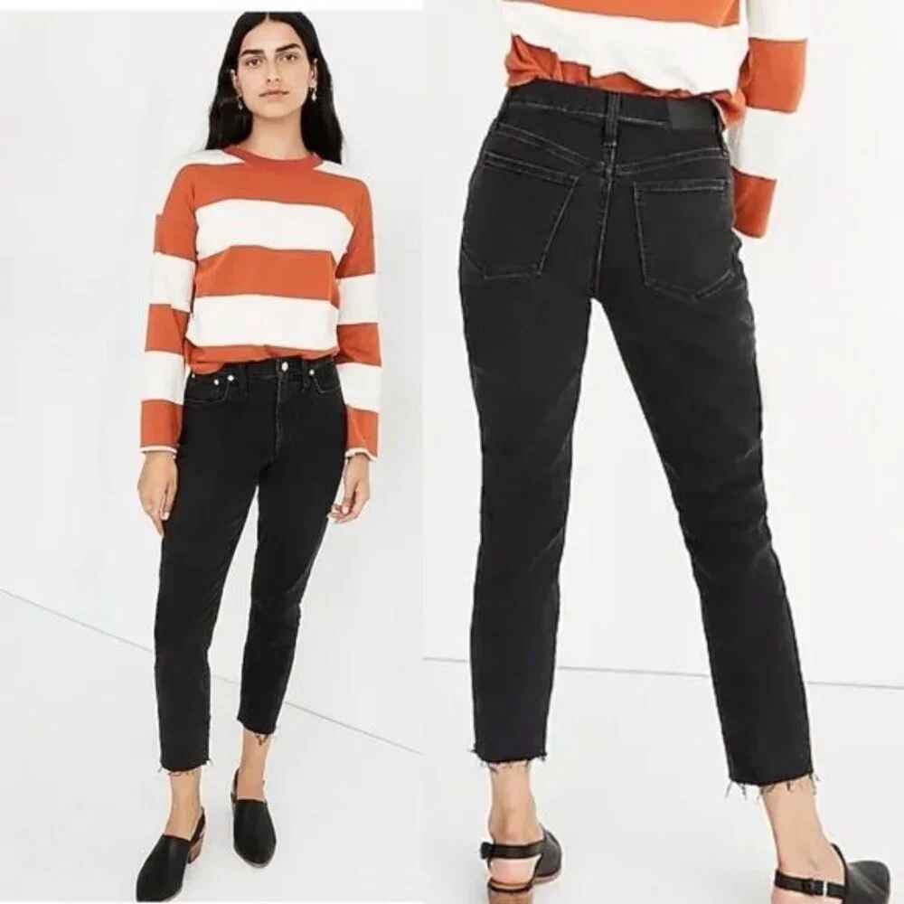 Madewell The High-Rise Slim‎ Boyjean in Lunar Wash size 24