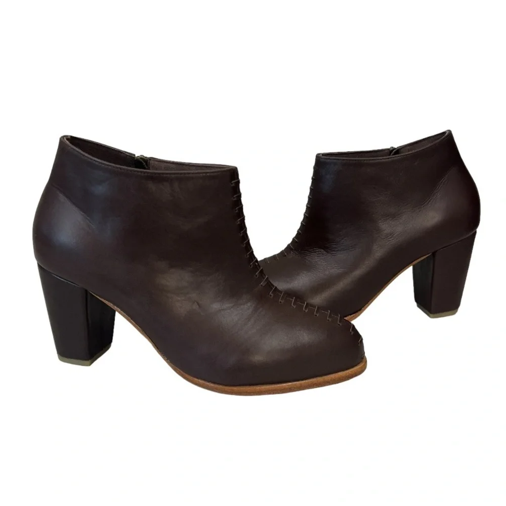 BaliElf ELF Monte Carlo Made by‎ Hand Dark Brown Leather Boots Size 7.5