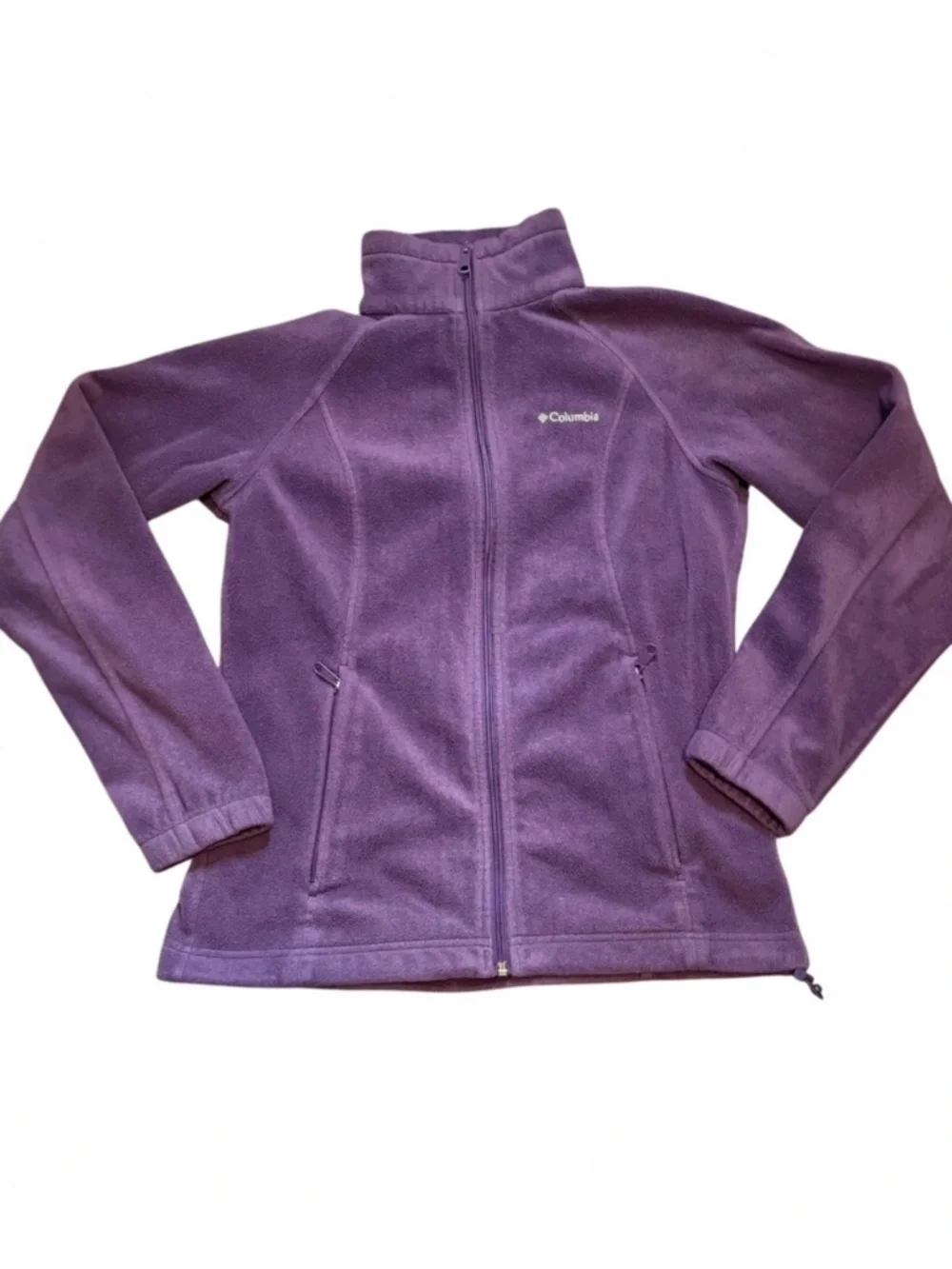 Columbia‎ Women's Purple Fleece Zip Up Jacket Soft Cozy Outdoor Size S