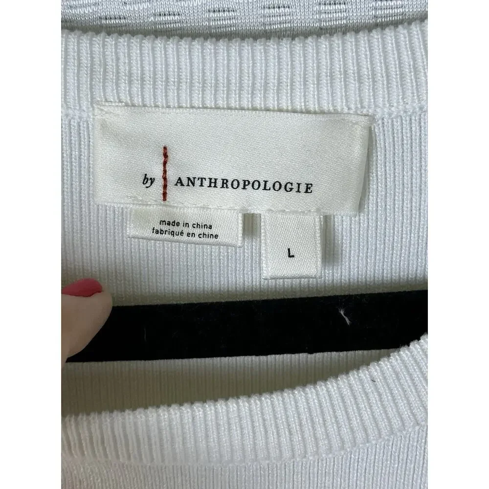 Anthropologie white eyelet