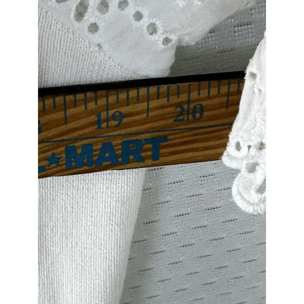 Anthropologie white eyelet