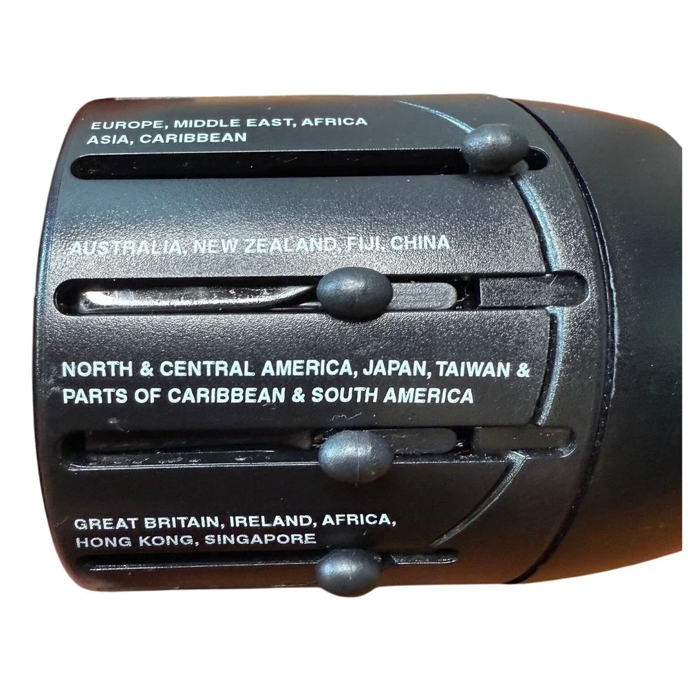 International‎ Travel Plug Adapter outlet worldwide black Europe Africa Japan