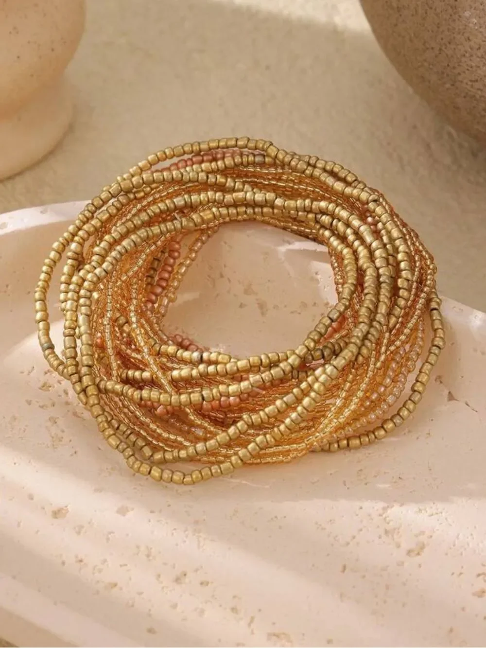 Anthropologie boho gold