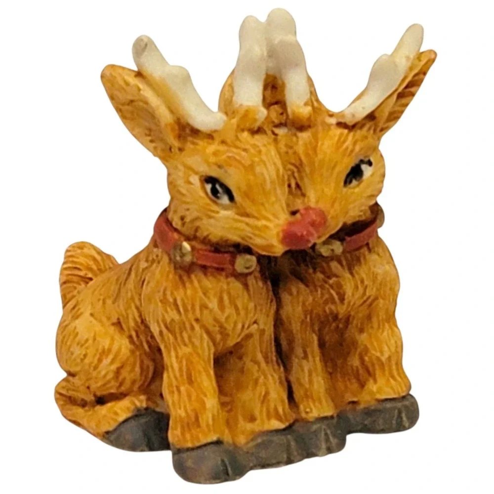 VTG 80s Rudolph Reindeer Figurine 1.75