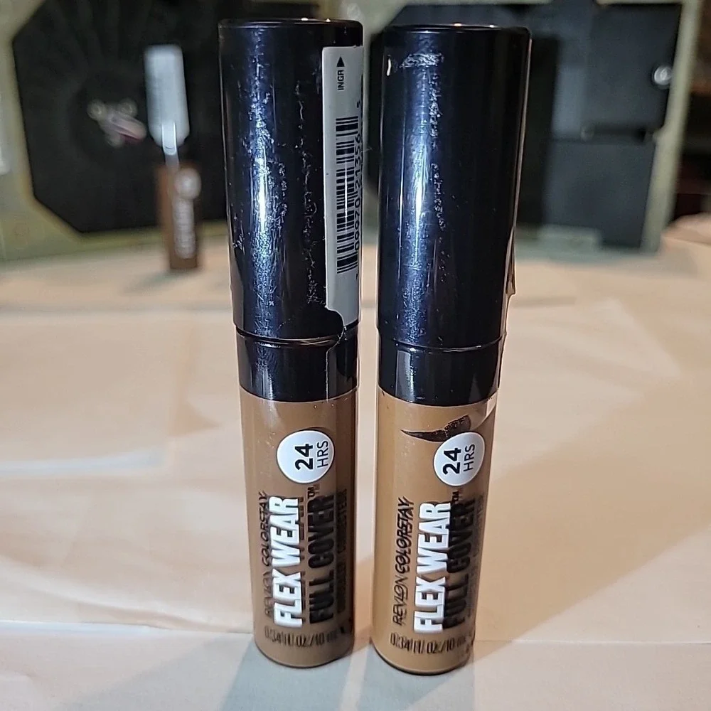 2 x Revlon ColorStay Flex Wear‎ Full Cover Concealer 078 TRUFFLE + 075 HAZELNUT