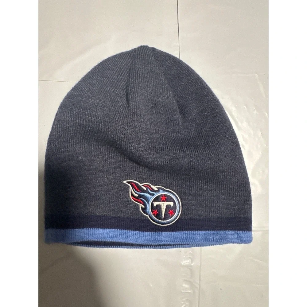 Tennessee Titans NFL Reebok Beanie‎ Hat Knit Winter Cap Football Blue Gray