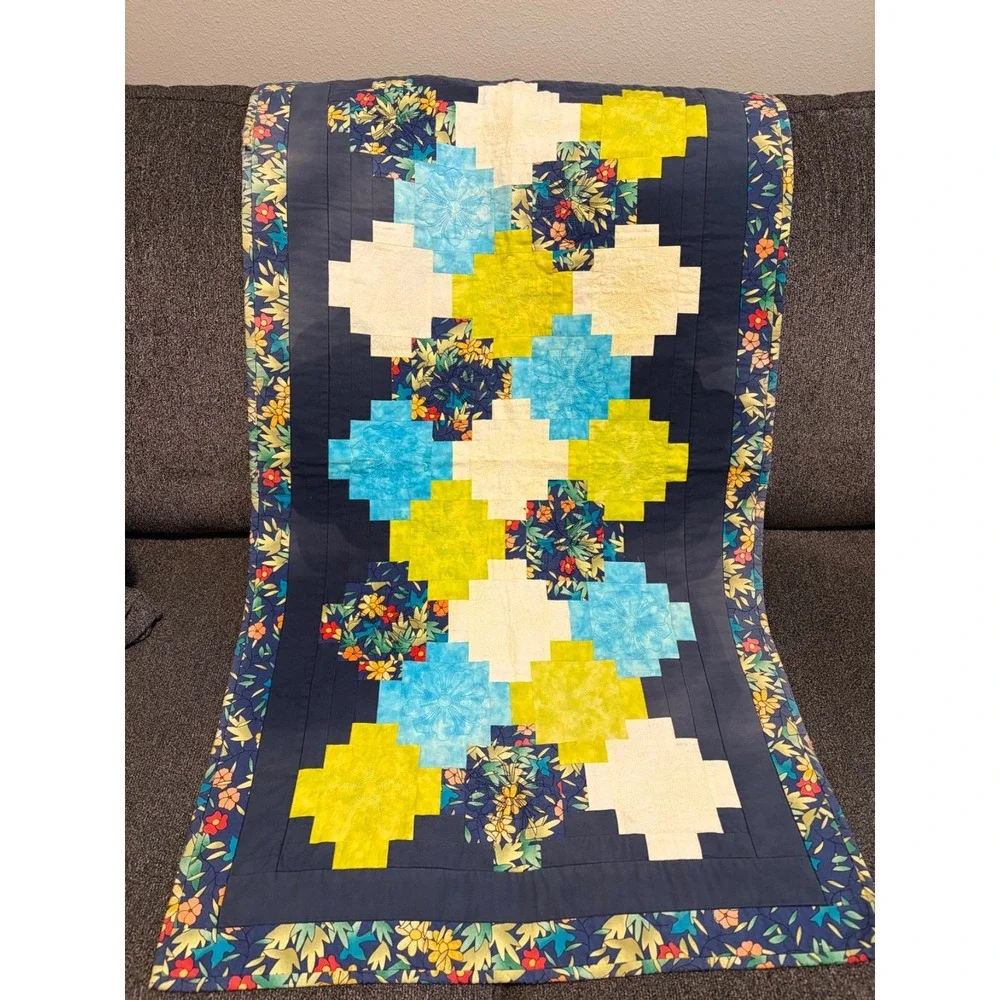Vintage Handmade Patchwork Quilt~45