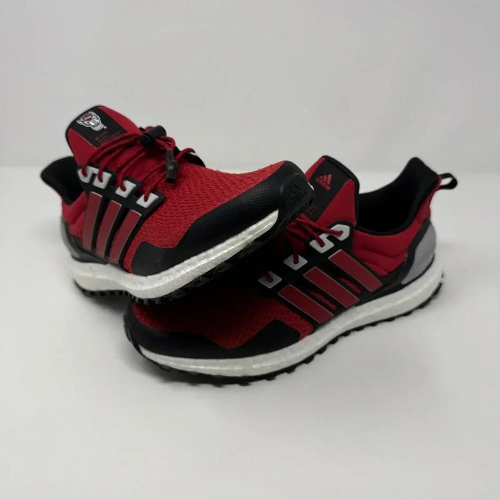 NC State Wolfpack adidas Ultraboost 1.0 Running Shoe Red/Black Men's‎ 8