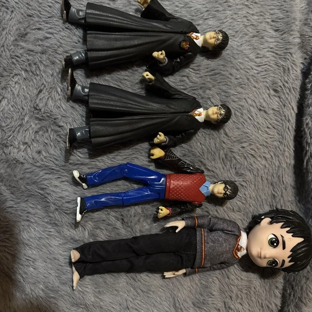 Harry Potter Doll Figures Lot Of 4 - 5” Figures And 8.25 Inch Doll