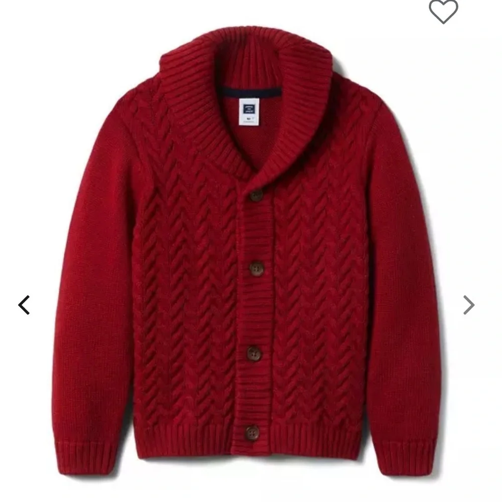 NWT Janie and Jack Boys Cable Knit Shawl Cardigan