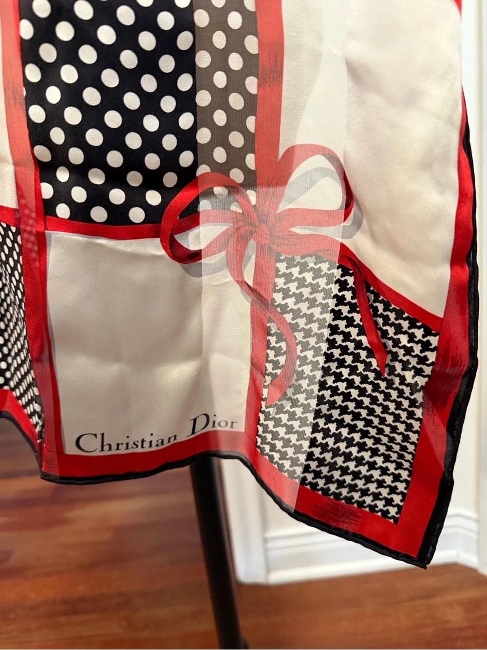 Dior scarf polka panels